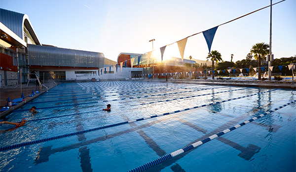 Cal Poly outdoor lap pool
